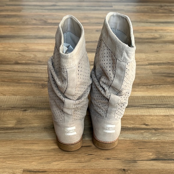 Toms Women’s Tan Slouch Mid Calf Boots Size 8.5 - Picture 6 of 11